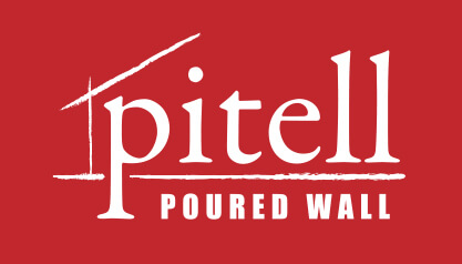 Pitell Poured Wall Logo